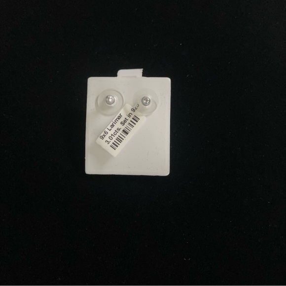 Sterling silver One of a kind Larimar pear shaped earrings - Picture 8 of 8